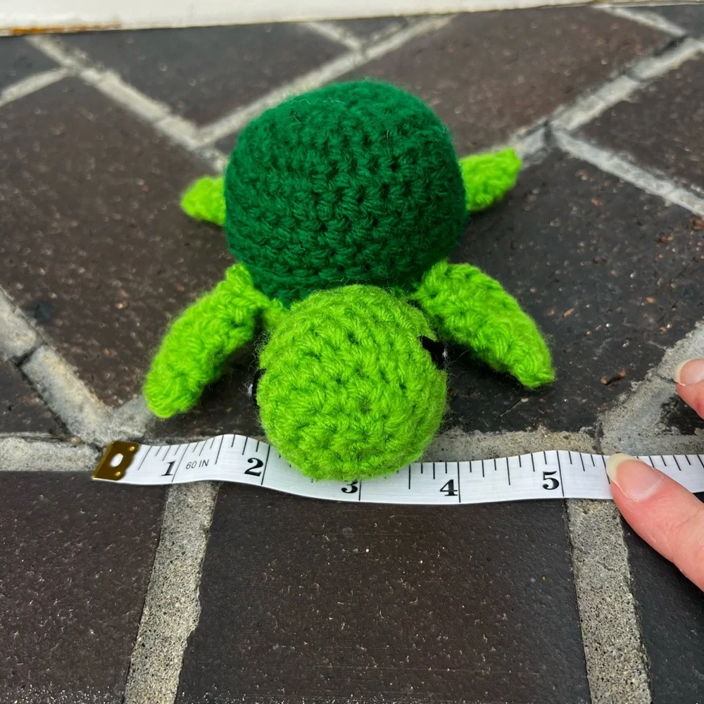 Hand Crocheted Sea Turtle Stuffed Animal Plushie! - Picture 8 of 8